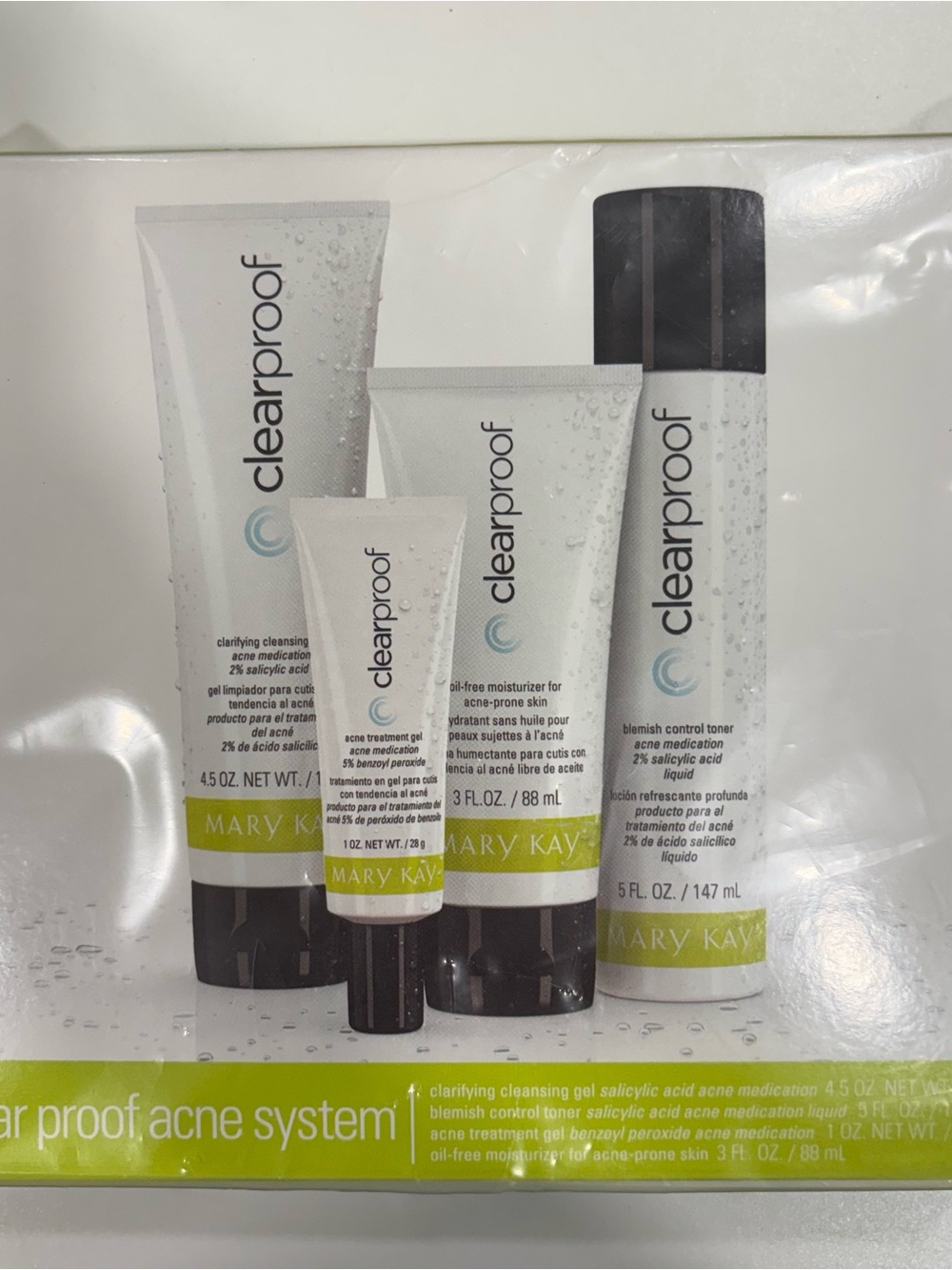 Mary Kay Clear Proof Acne System 4-Piece Full Size Skincare Set Sealed
